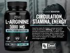Zeal Naturals L-Arginine 3000mg Supplement - 150 Tablets - image 7