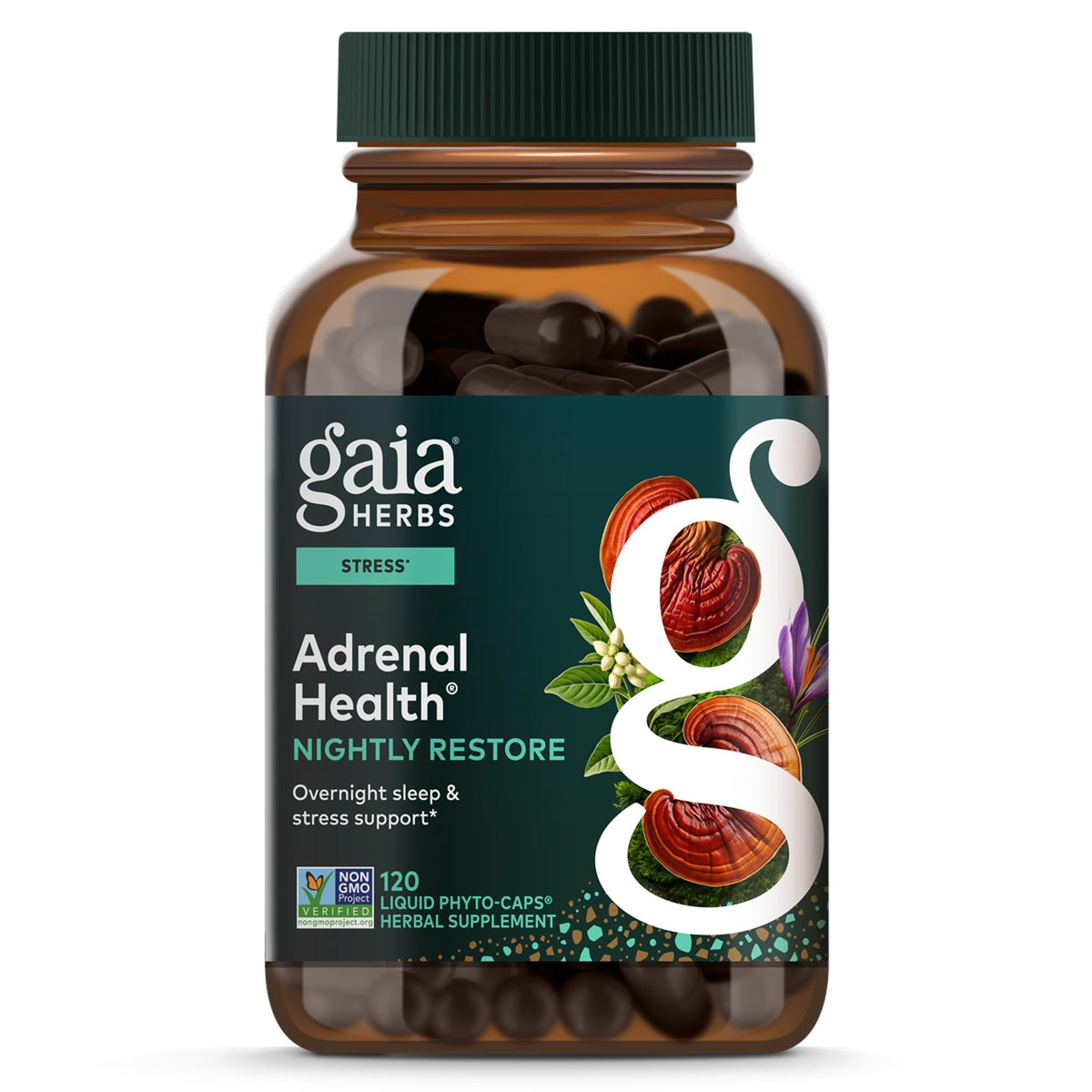Gaia Herbs Adrenal Health Nightly Restore - Herbal Supplement