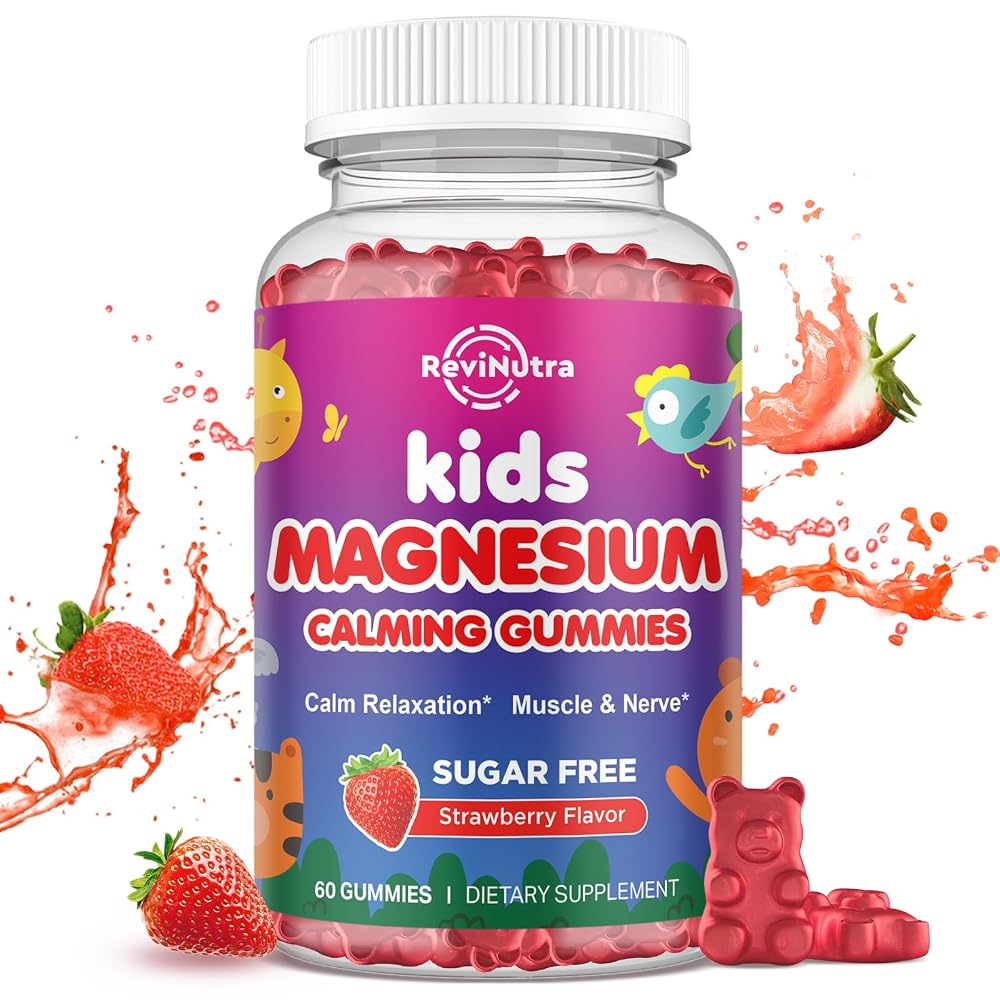 ReviNutra Magnesium Gummies for Kids - Magnesium Glycinate Gummies