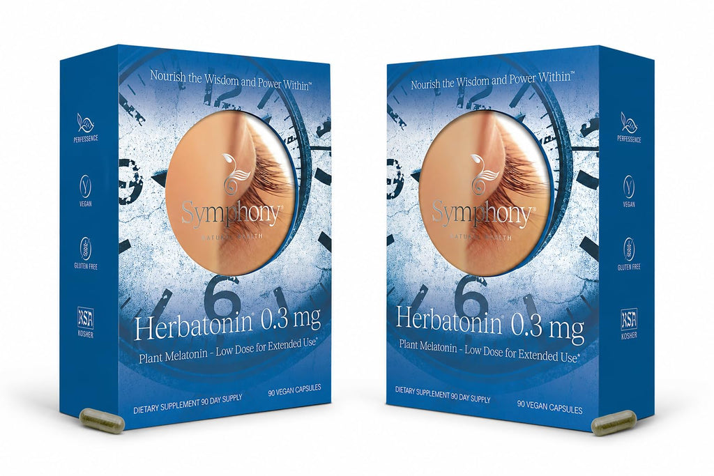 Herbatonin Plant-Based Melatonin 0.3 mg Sleep Aid - 180 Capsules