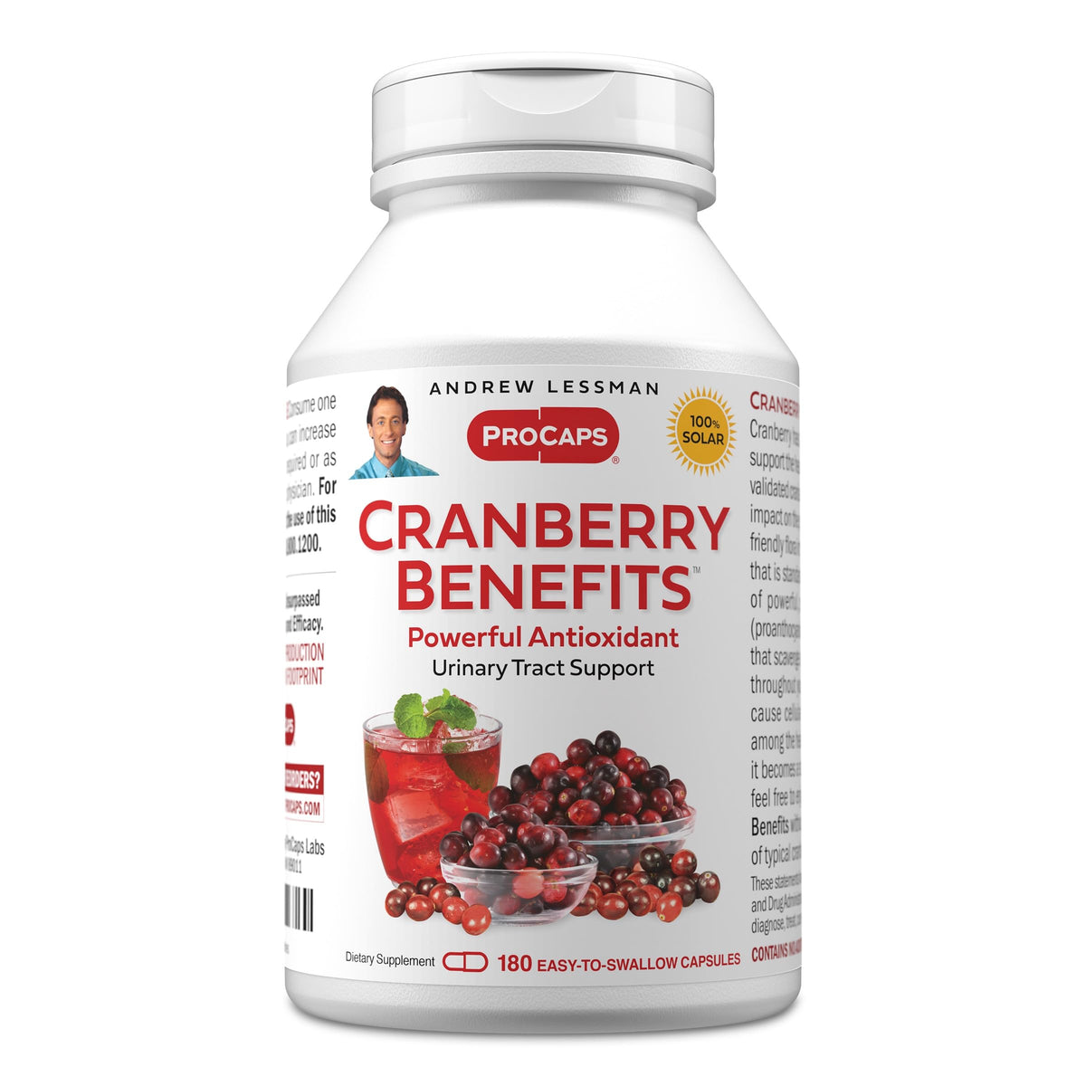 ANDREW LESSMAN Cranberry Benefits - Capsules - Supports Bladder