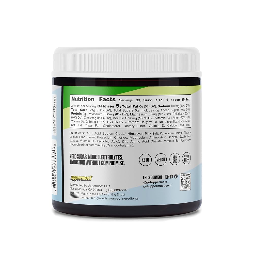 UPPERMOST Hydrate Electrolytes Powder Drink Mix - 30 Servings - image 2