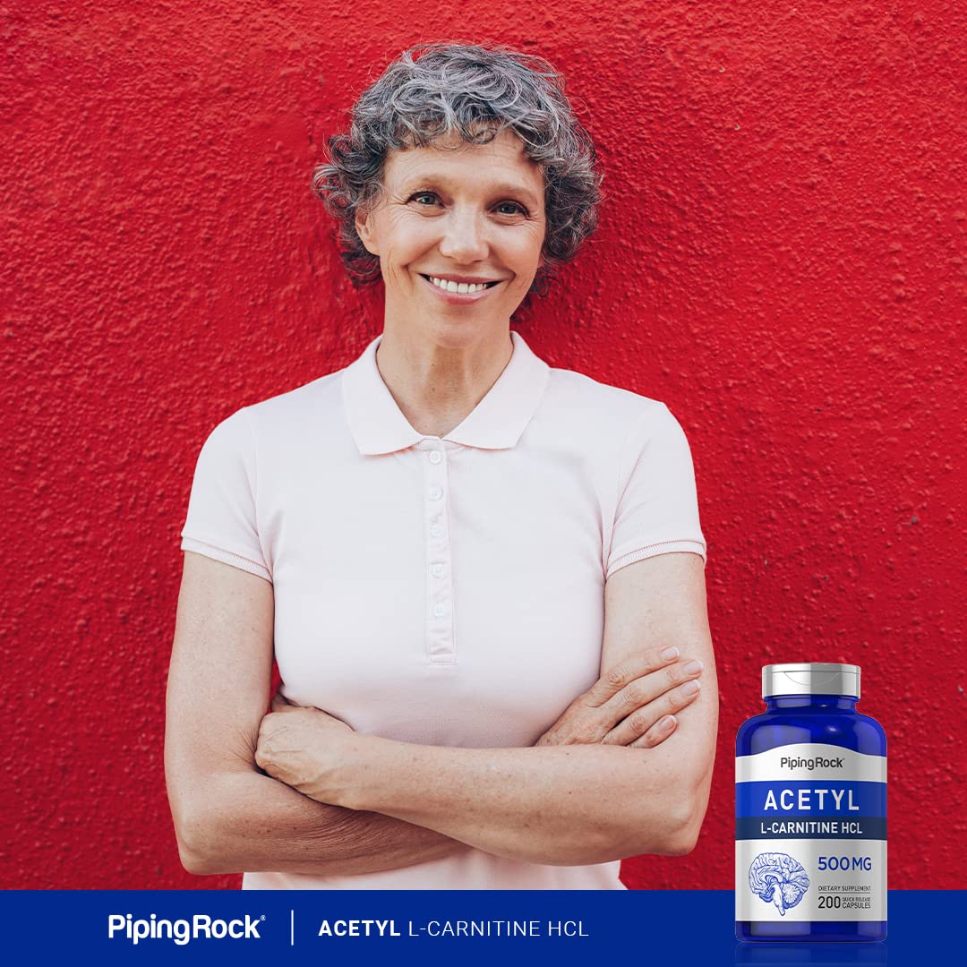 Piping Rock Acetyl L-Carnitine HCL 500 mg - 200 Capsules - image 6