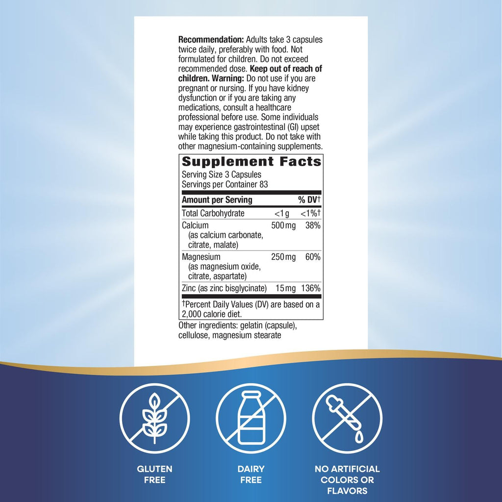 Nature's Way Calcium Magnesium & Zinc Mineral Complex