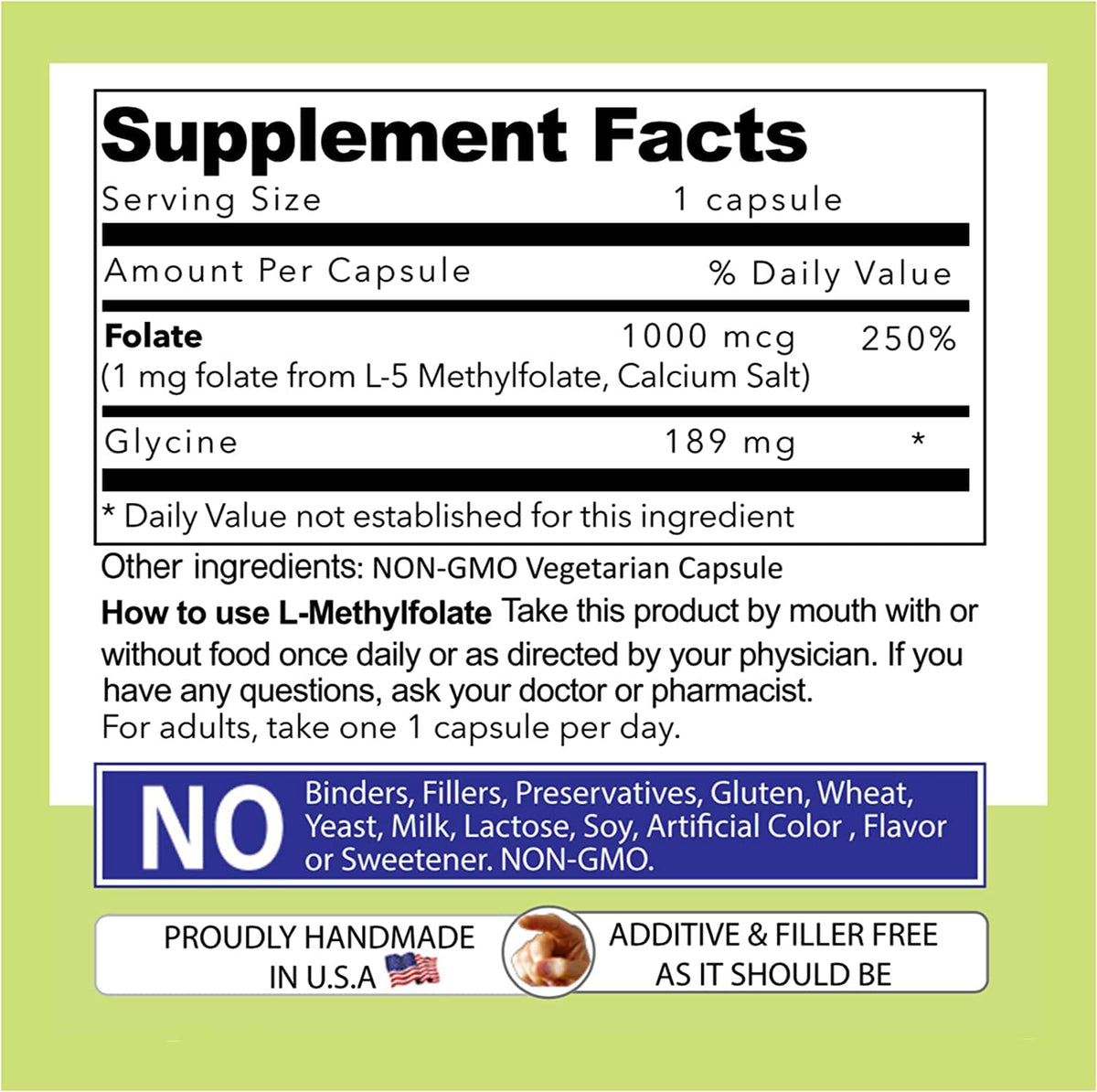 AND GIVE US TODAY OUR DAILY L-Methylfolate 1mg Vitamin B9 - image 9