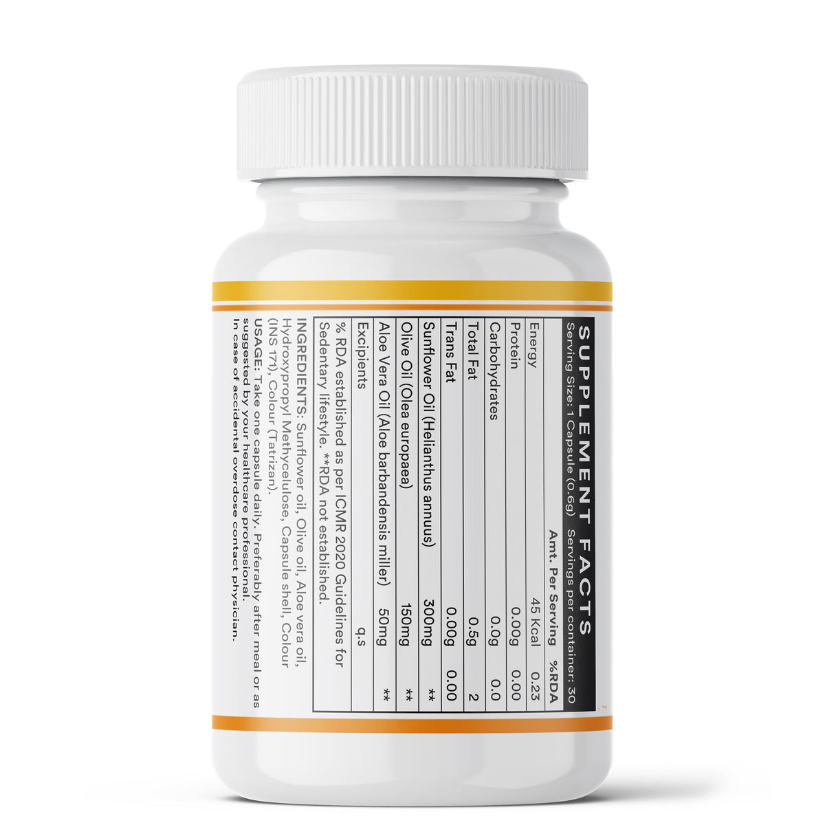 INLIFE Plant Based Natural Vitamin E Oil - 30 Vegetarian Capsules - image 4