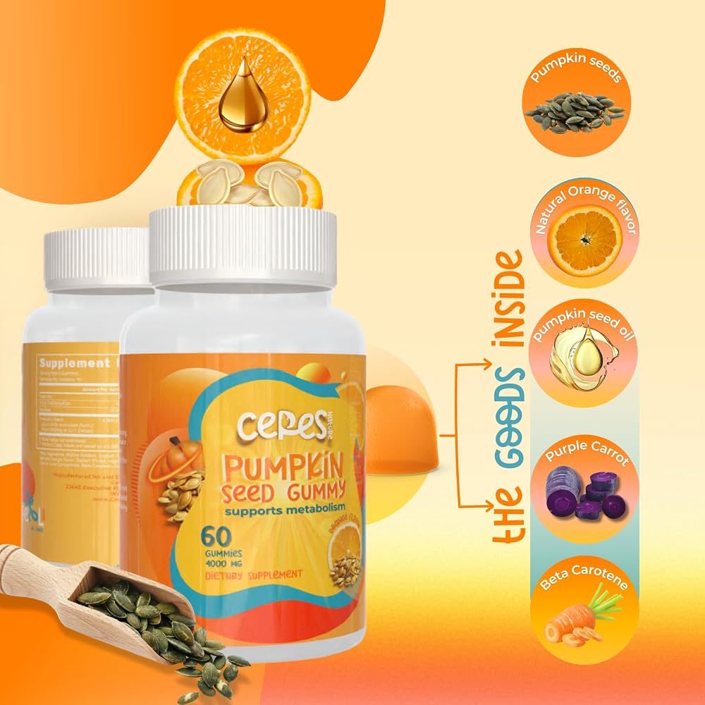 Ceres Nature Pumpkin Seed Oil Gummies 4000 mg - 60 Gummies - image 5