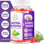 Liekoh Ashwagandha & Lion's Mane Gummies for Brain Health - 60 Count - image 9