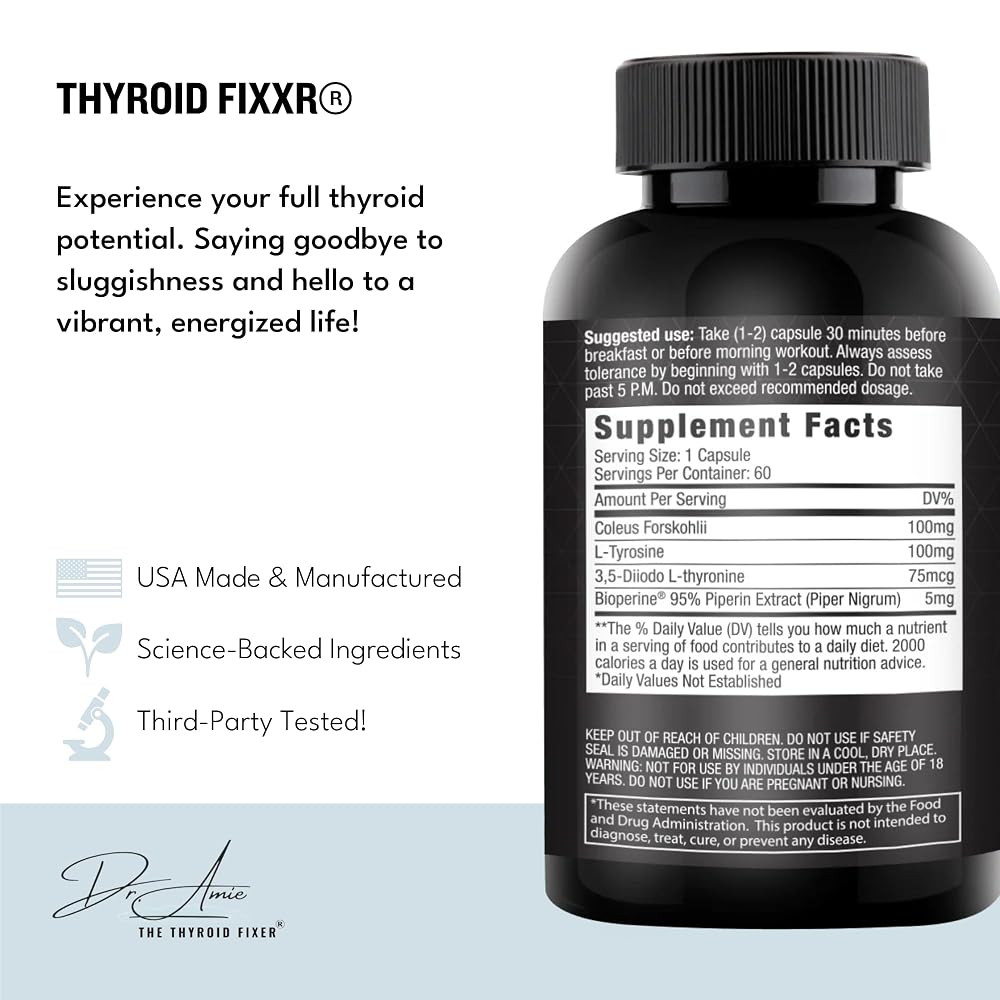 Fixxr Thyroid Fixxr T2 Thyroid Support Capsules - 60 Count - image 2
