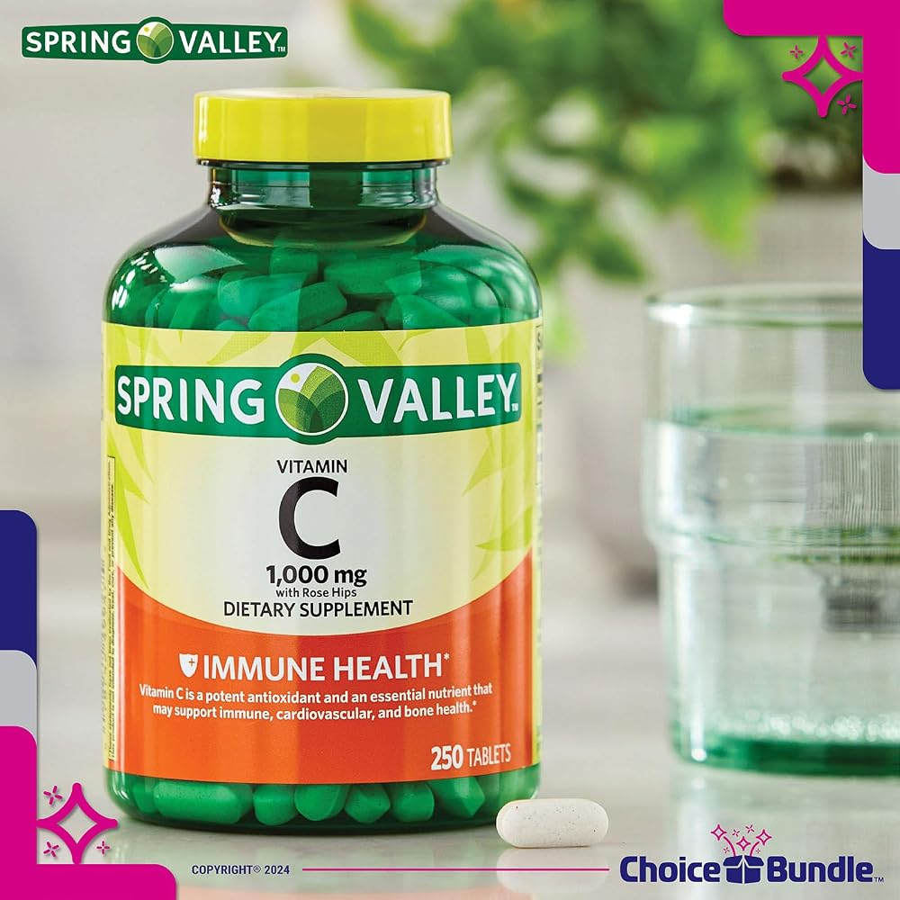 Choice Bundle Spring Valley Vitamin C with Rose Hips Tablets - 1000 Count - image 4