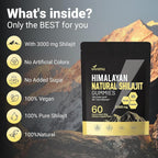 VivoNu Shilajit Gummies Pure Himalayan Micronutrient Supplement - 60 Count - image 6