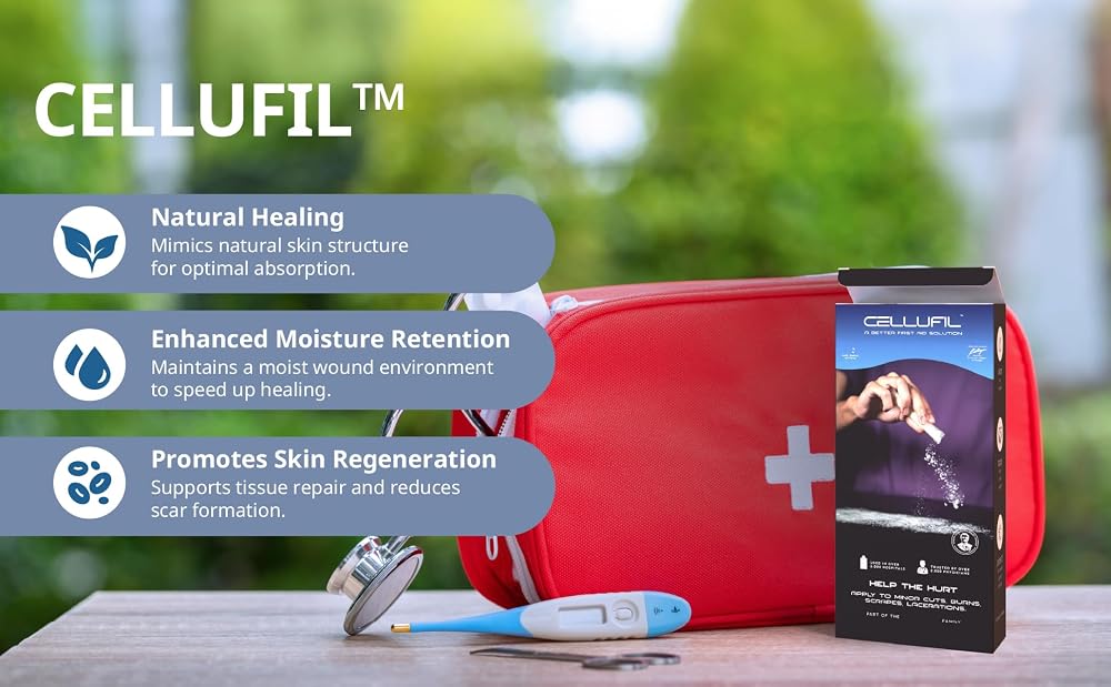 Celluheal Cellufil Collagen Particles for Advanced Wound Care 100%