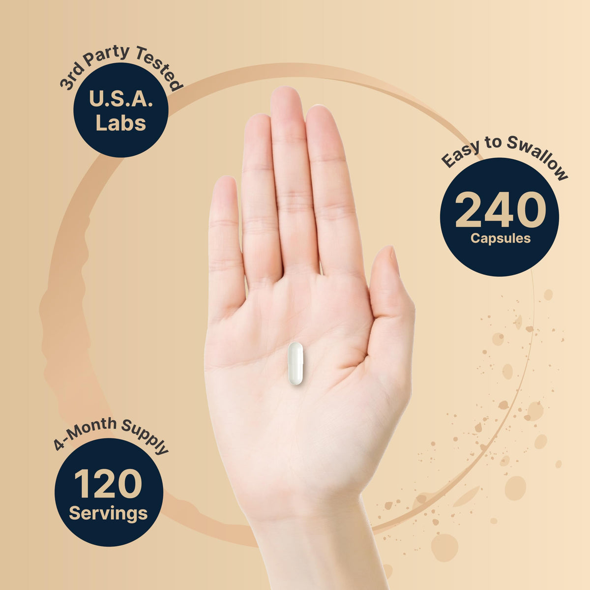 NatureBell Pregnenolone 100mg Brain & Immune Health - 240 Capsules - image 4