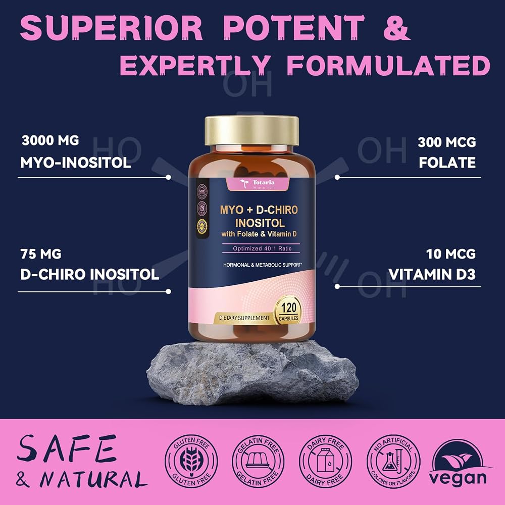 Totaria Inositol Supplement with Vitamin D3