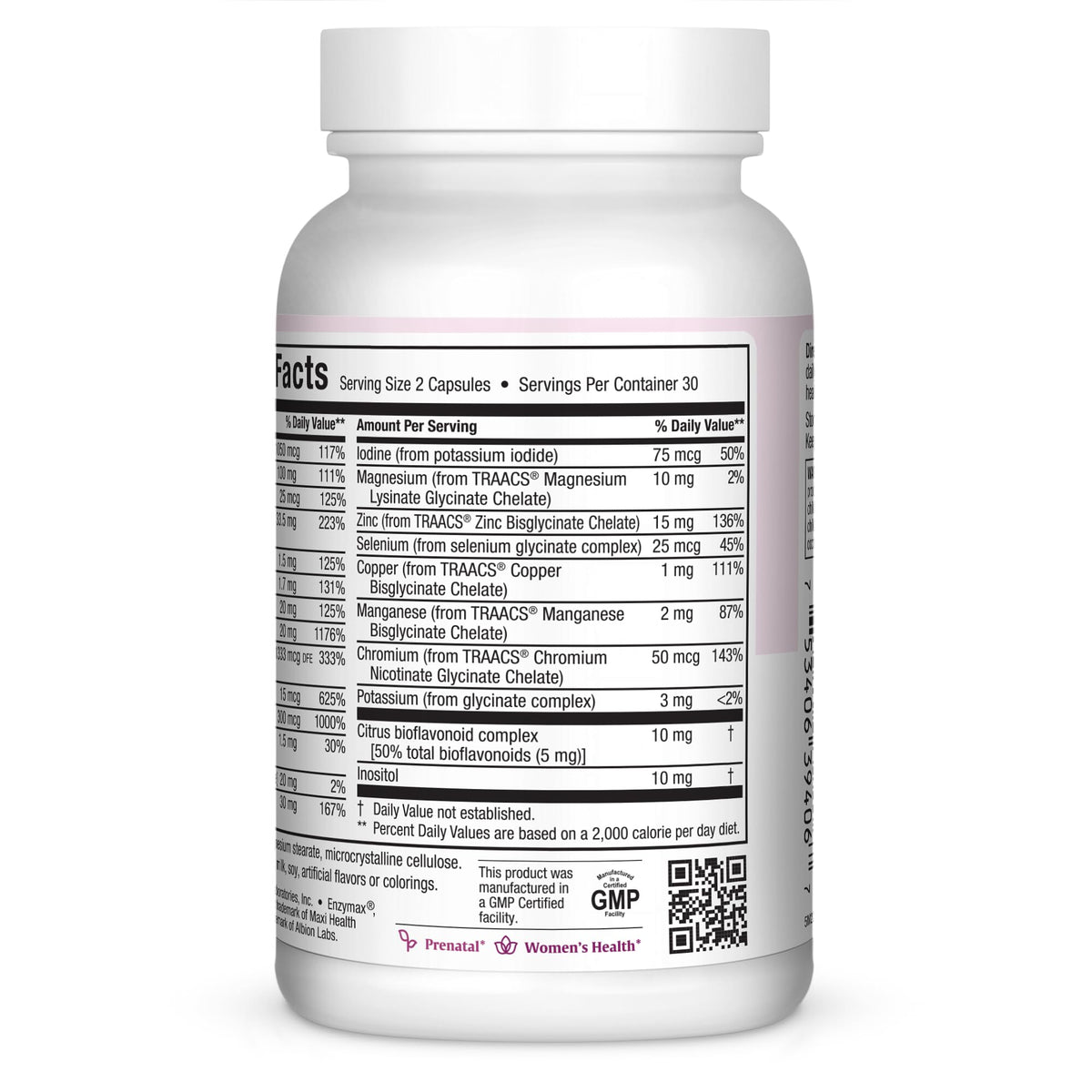 Maxi Health Small Prenatal with Methylfolate Capsules