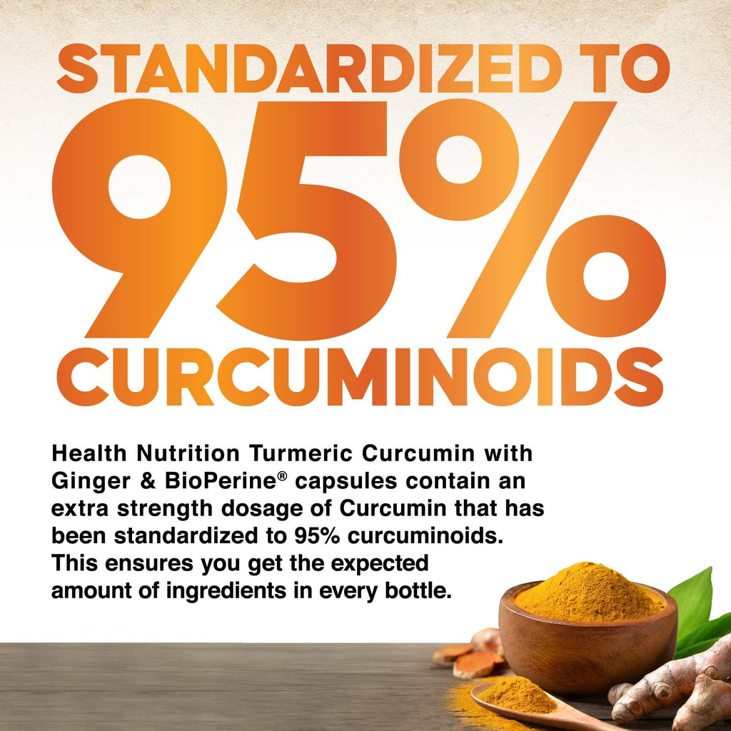 Health Nutrition Naturals Turmeric Curcumin Supplement - 95%