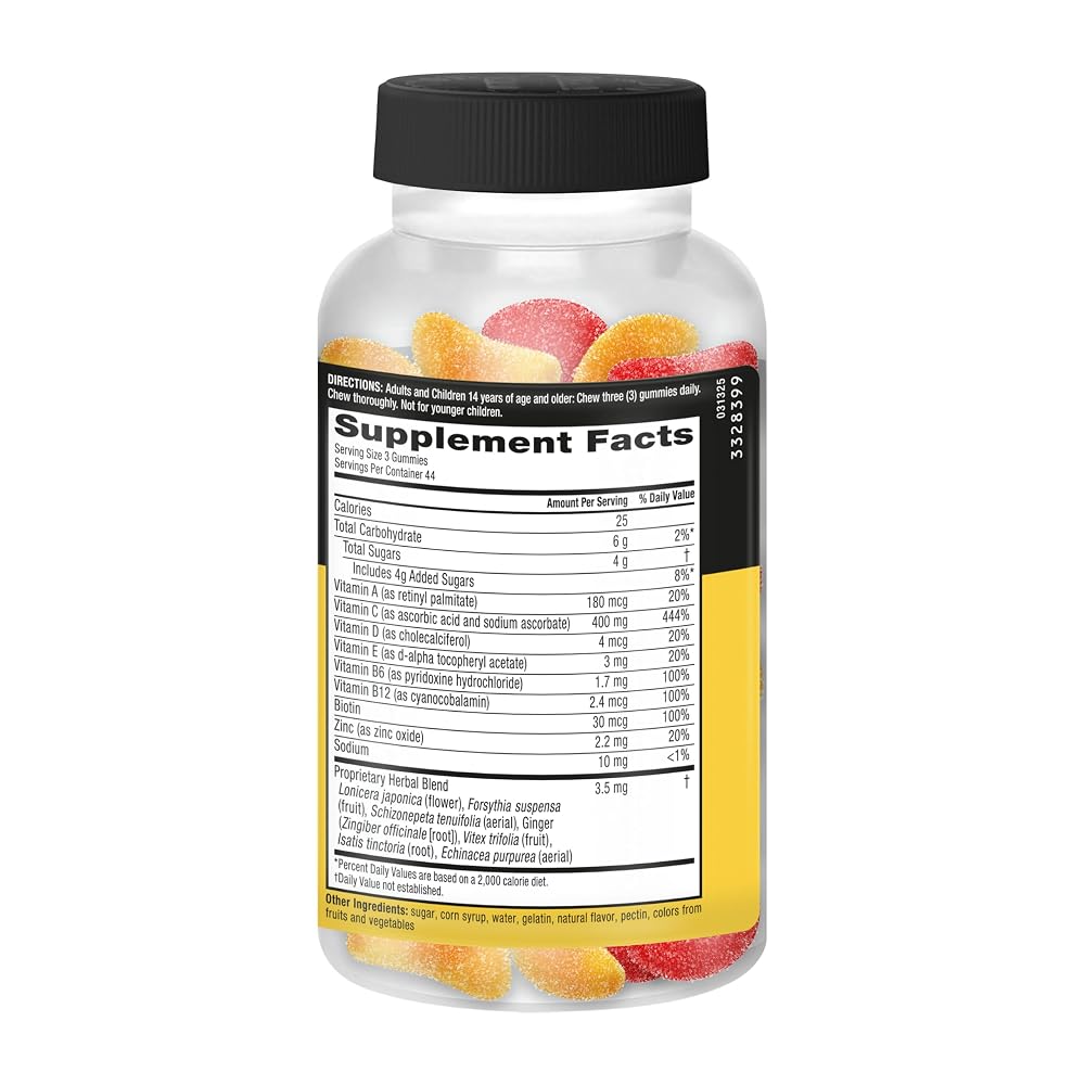 Airborne Immune Essentials Gummies Orchard Fruit - 132 Count - image 8