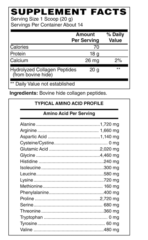 Vital Rise Hydrolyzed Collagen Powder Type I & III - 280g - image 2