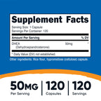 Nutricost DHEA 50mg Capsules - Gluten Free