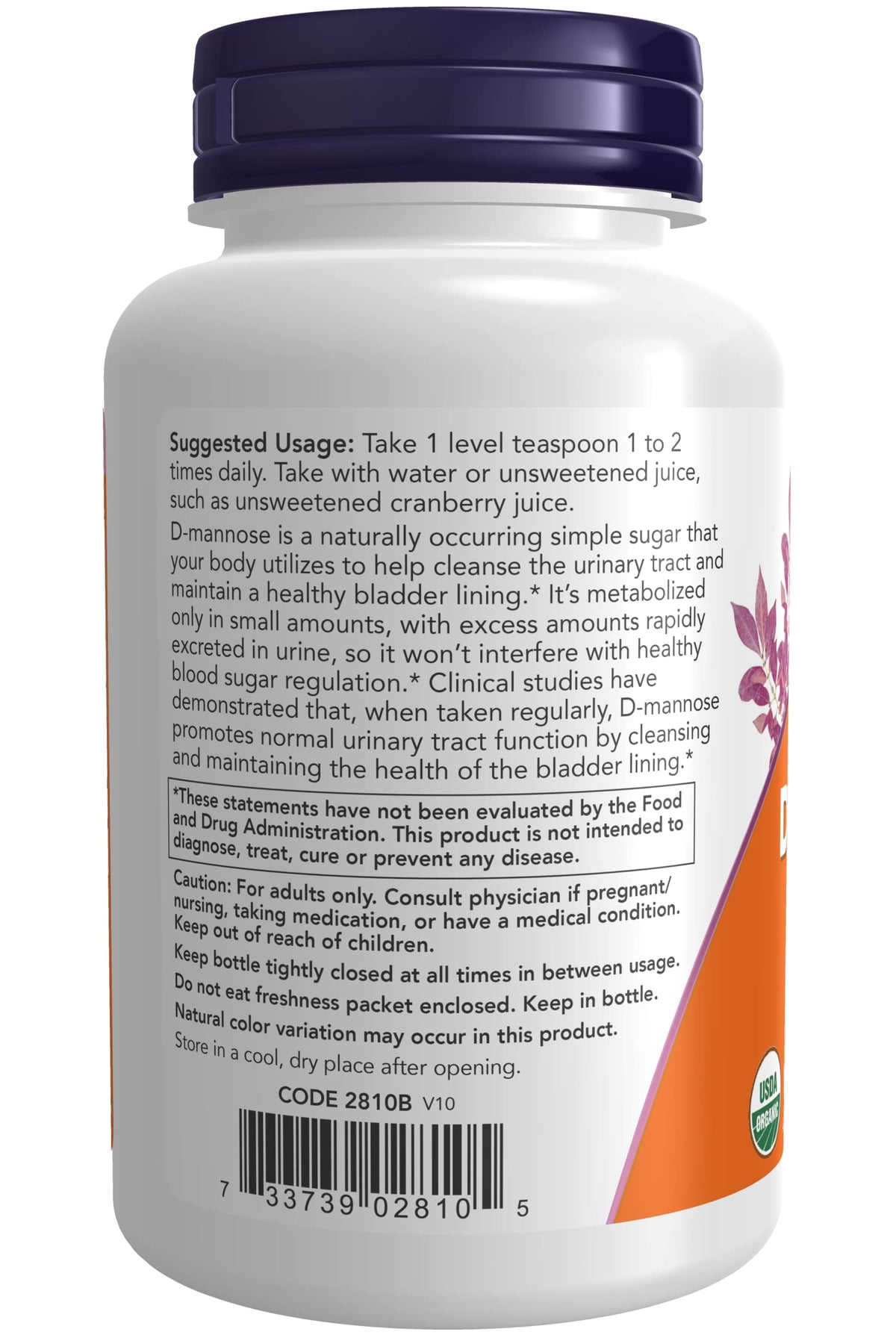NOW Foods D-Mannose Powder - 6 Ounces (Pack of 2) - image 3