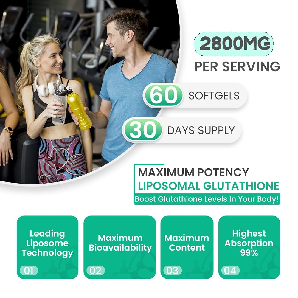 inGreens Liposomal Glutathione 2800 MG - 120 Softgels - image 4