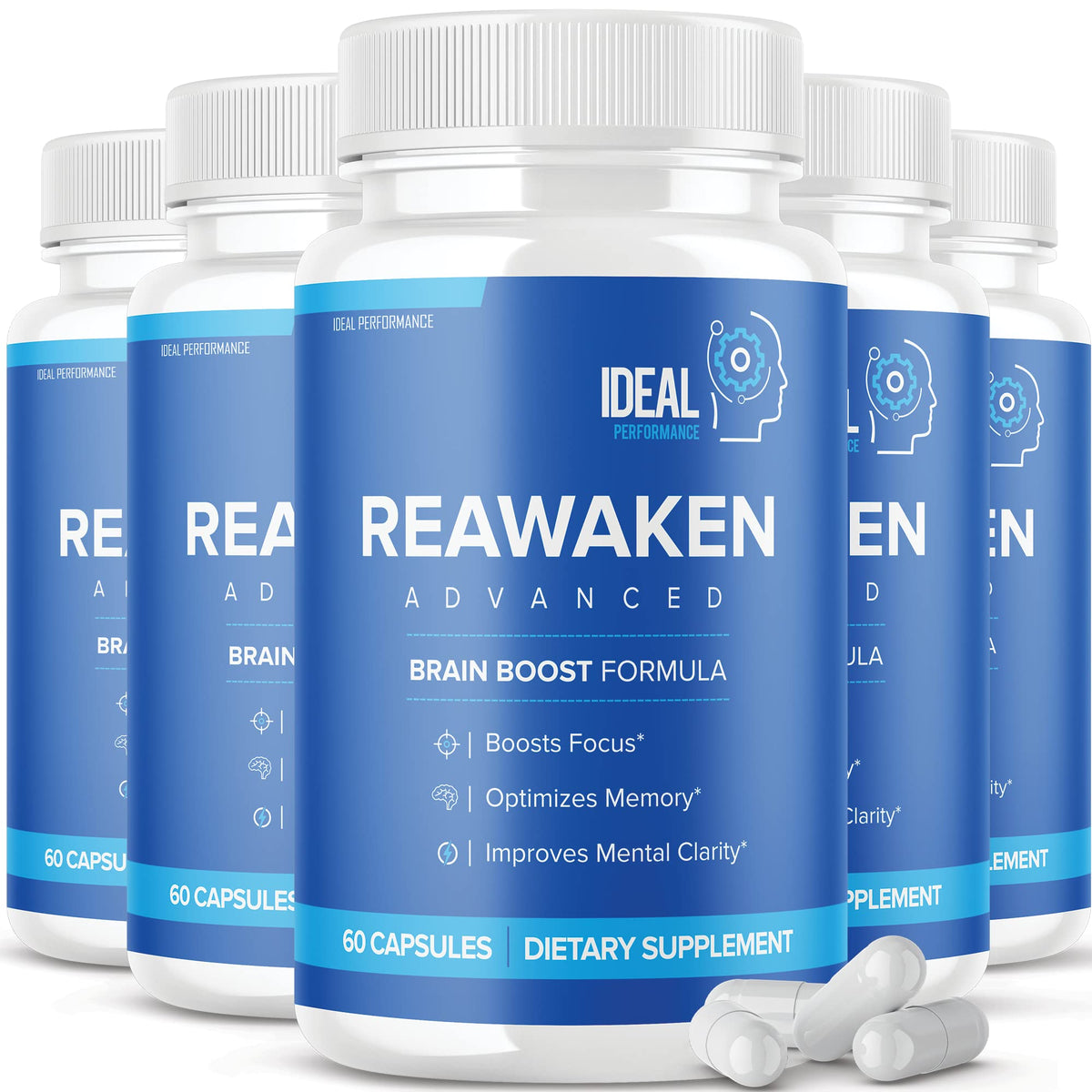 IDEAL PERFORMANCE Reawaken Brain Health & Memory Support - 300 Capsules