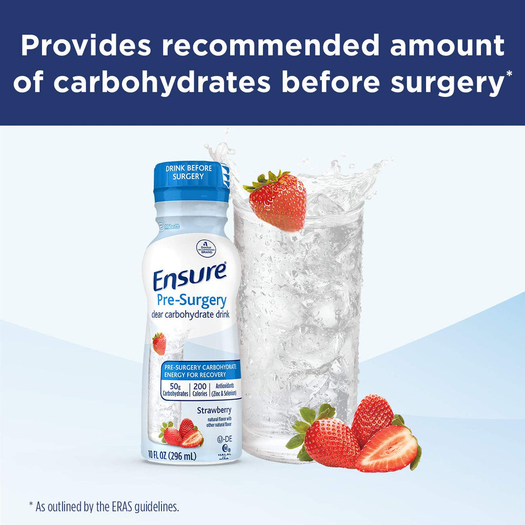 Ensure Pre-Surgery Clear Carbohydrate Drink Strawberry - 4 Pack - image 4
