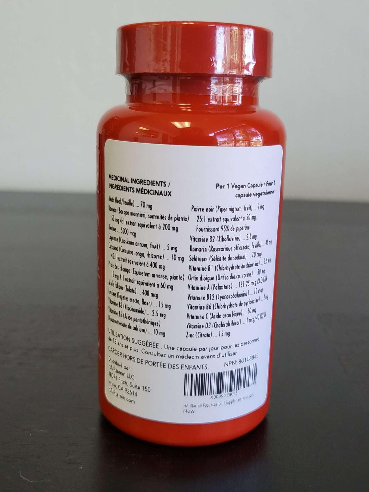 HAIRtamin Vegan Hair Vitamins for Faster Growth