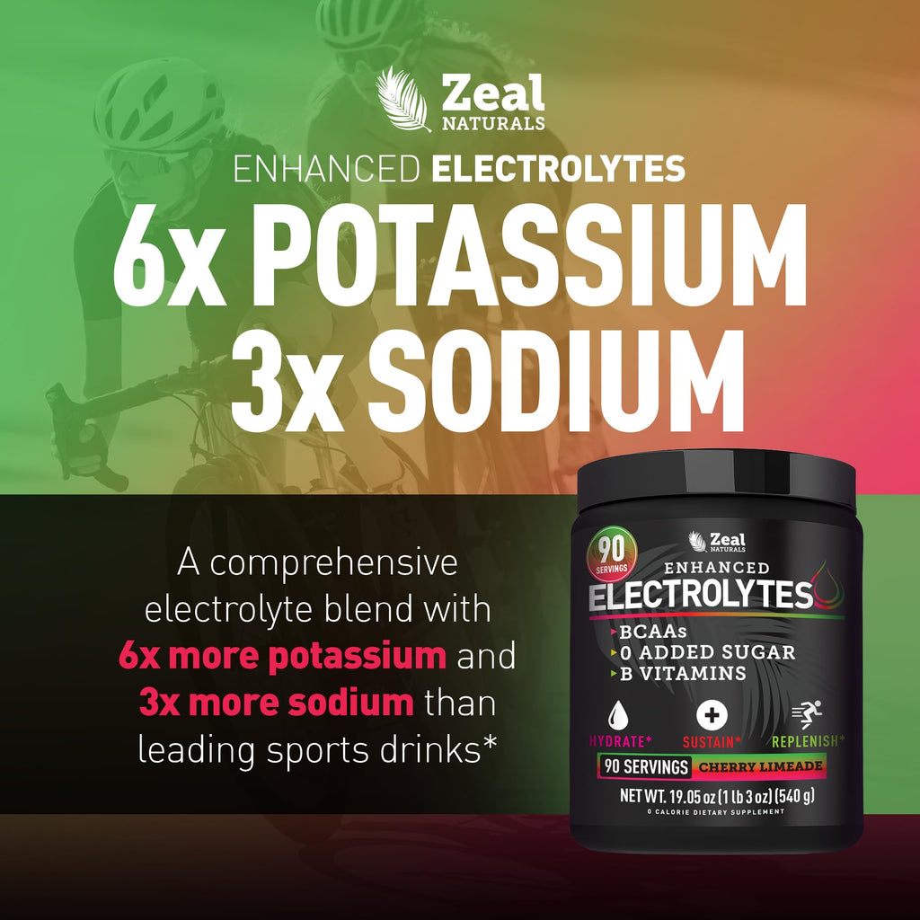 Zeal Naturals Electrolyte Powder - 90 Servings
