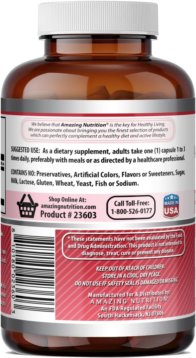 Amazing Formulas Red Clover 430 mg Capsules Supplement