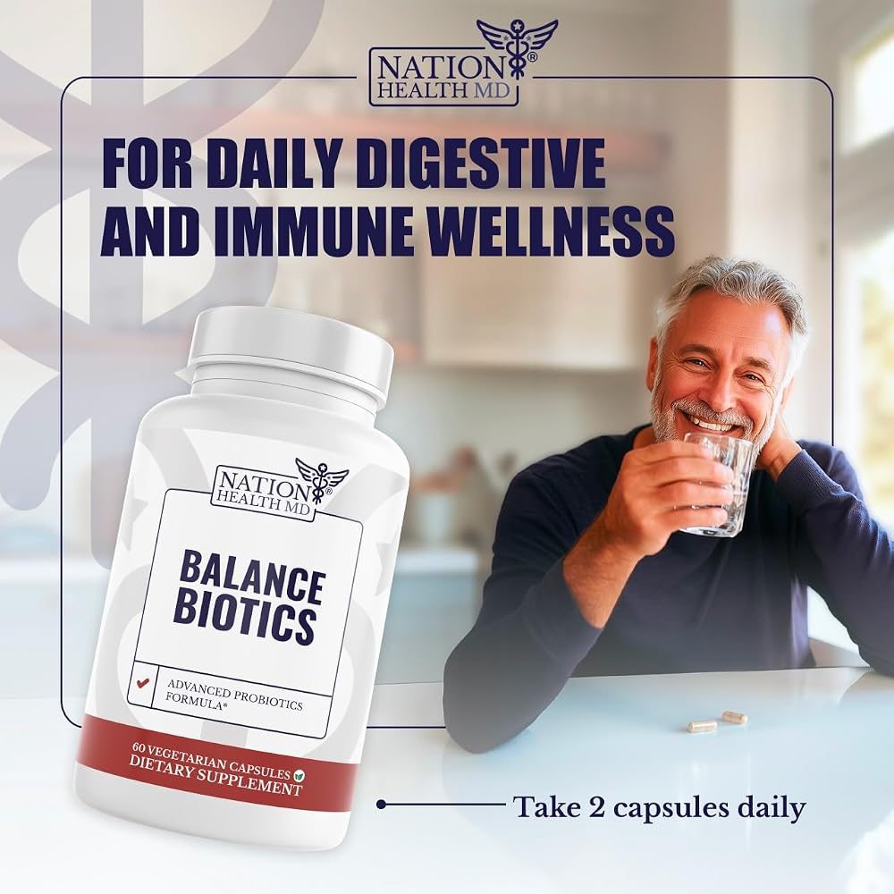 NATION HEALTH MD Balance Biotics Probiotics - 60 Capsules - image 4