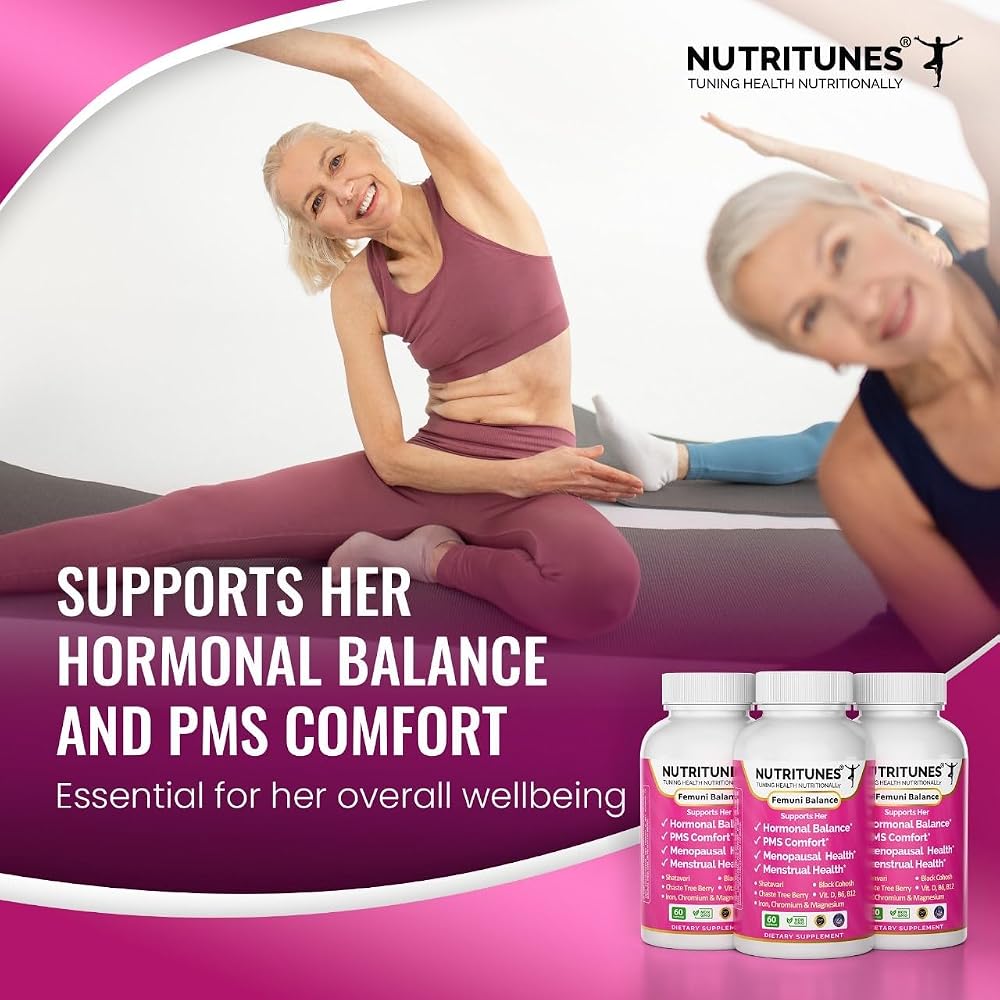 Nutritunes Femuni Balance Women's Hormone & Mood Support - 60 Capsules - image 5