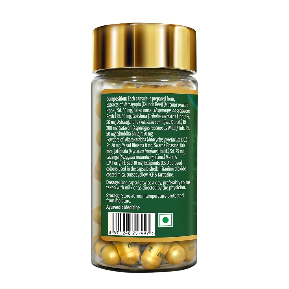 Zandu Ashwagandha Gold Plus with 24K Gold - 60 Capsules - image 9