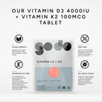 Fitness Health Vitamin D3 and K2 - 120 Tablets - image 3