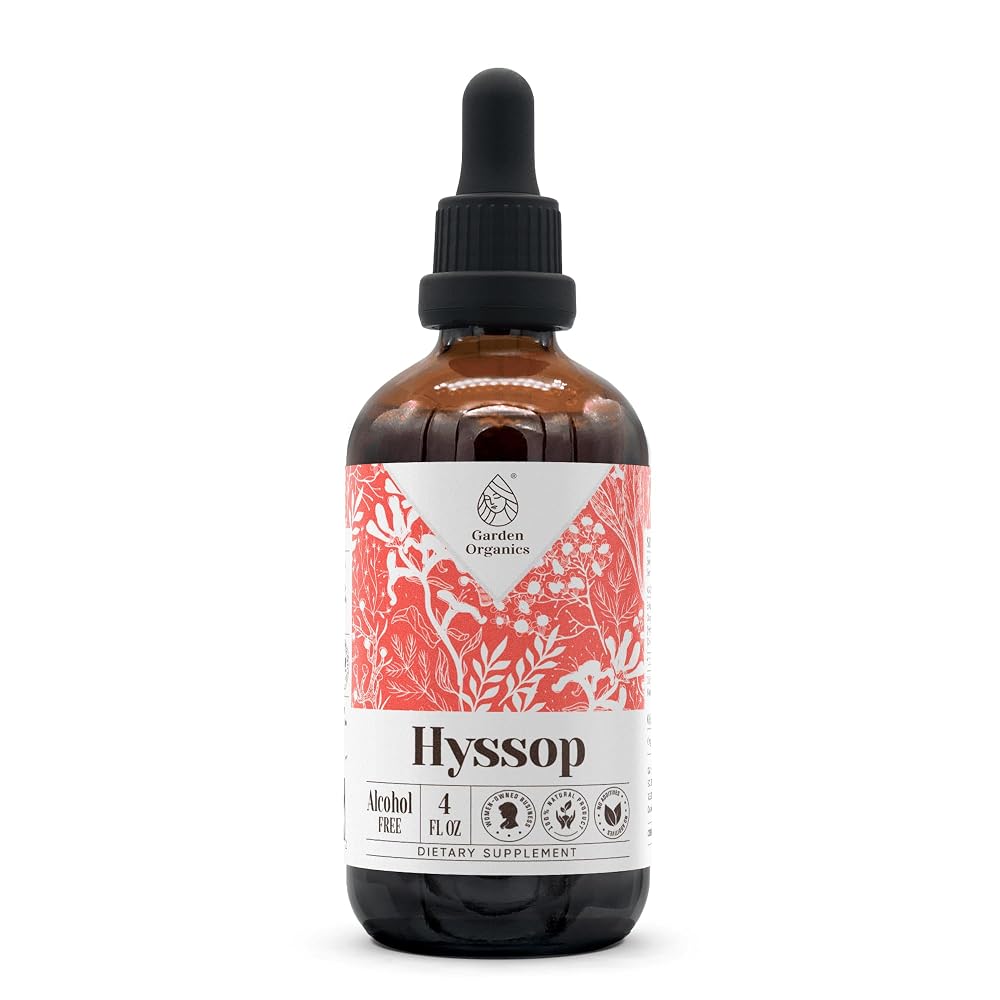 Garden Organics Hyssop Alcohol-Free Natural Tincture Extract