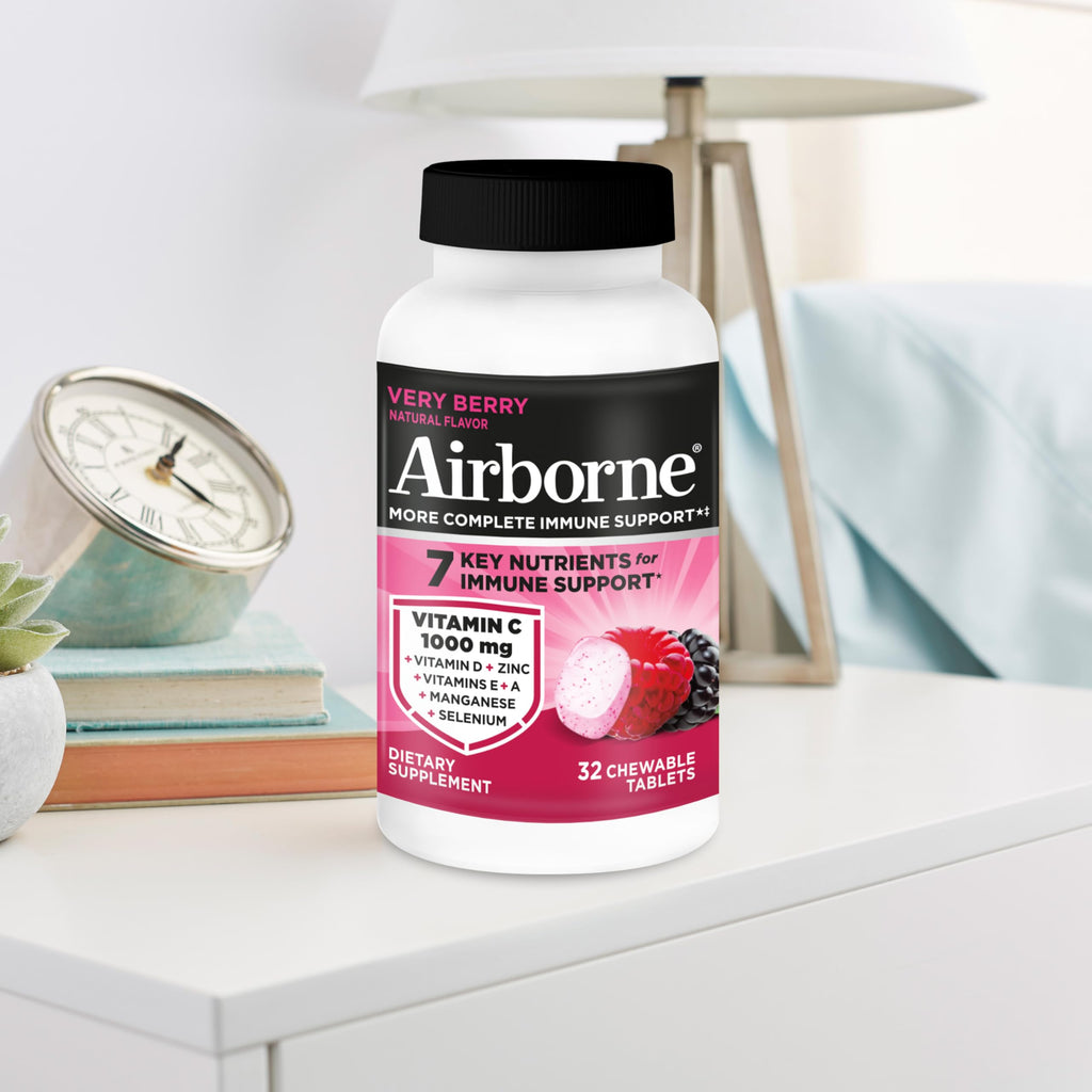 Airborne Very Berry Immune Support Chewable Tablets - 32 Count - image 10