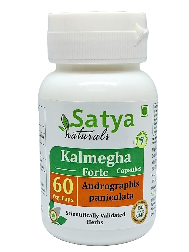 Satya Naturals Kalmegha Forte Capsules 500 mg. 60 Veg. Capsule