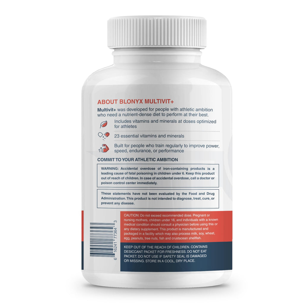 Blonyx Multivit+ Athlete's Multivitamin - 90 Vegetarian Capsules - image 7