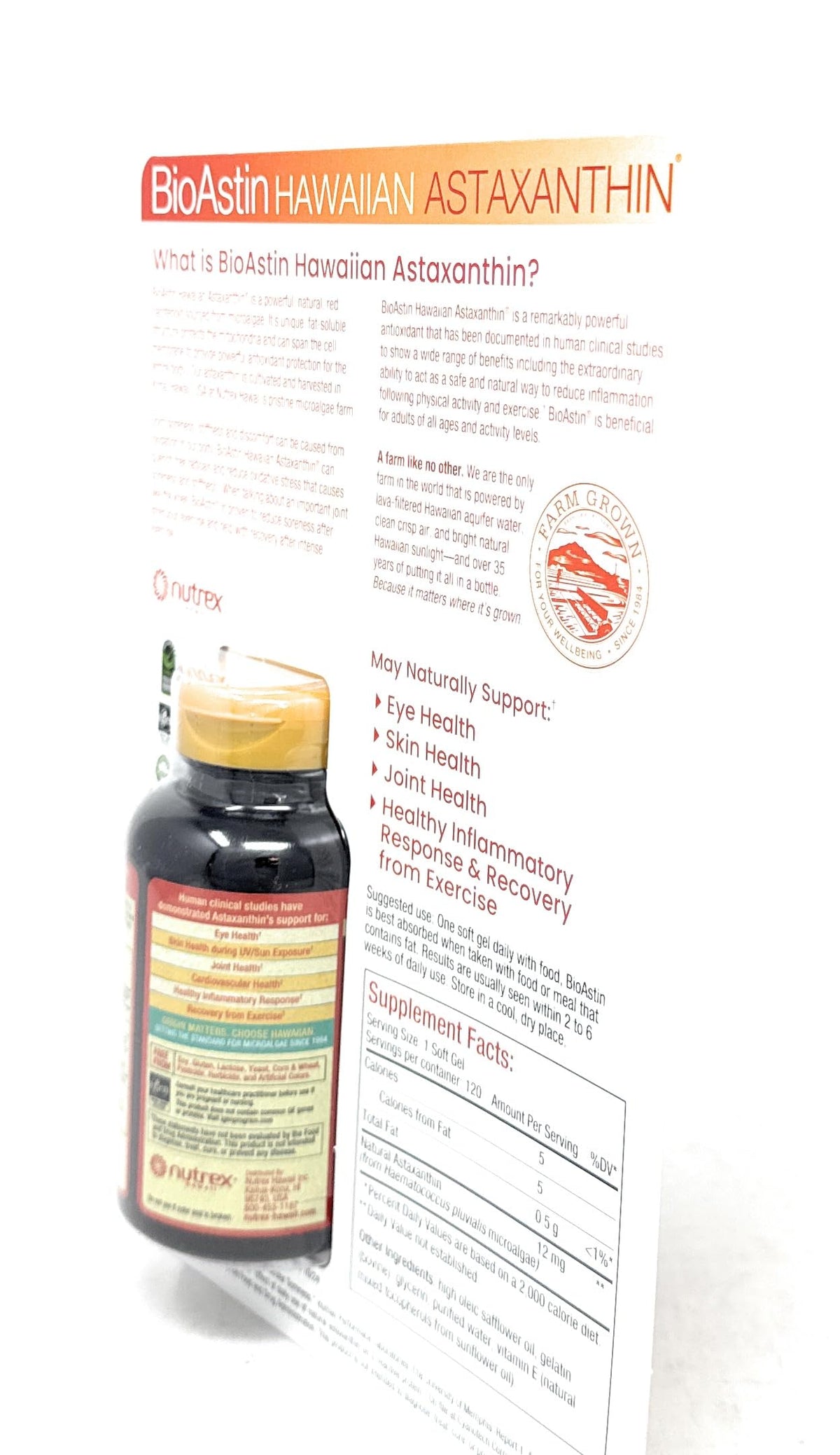 BioAstin Hawaiian Astaxanthin 12 mg - 120 Softgels - image 4