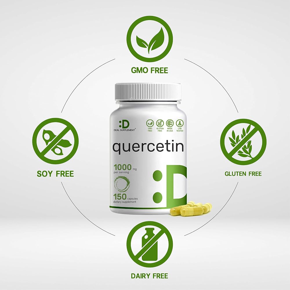 DEAL SUPPLEMENT Quercetin 1000mg Flavonoids - 300 Capsules - image 3