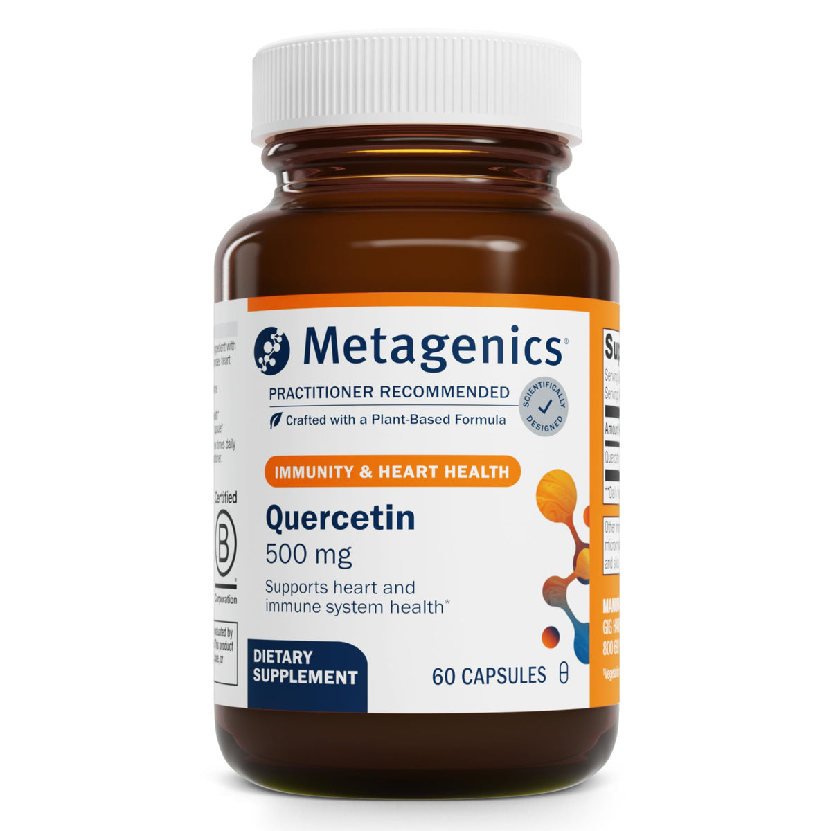Metagenics Quercetin 500 mg Immune & Respiratory Support - 60 Capsules