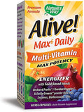 Nature's Way Alive! Max6 Daily Multivitamin Max Potency - 90 Vegetarian Capsules