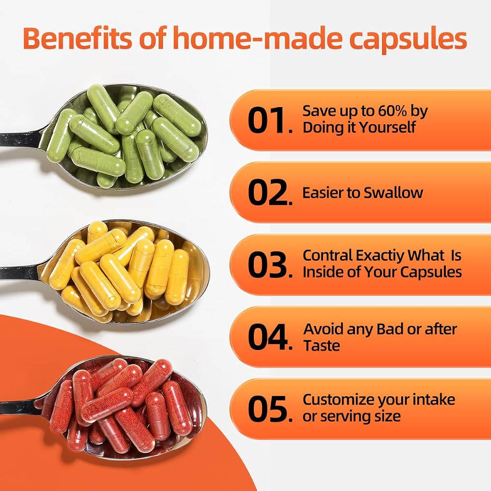 CAPSLogist Size 4 Empty Vegetarian Capsules - 100 Count - image 5