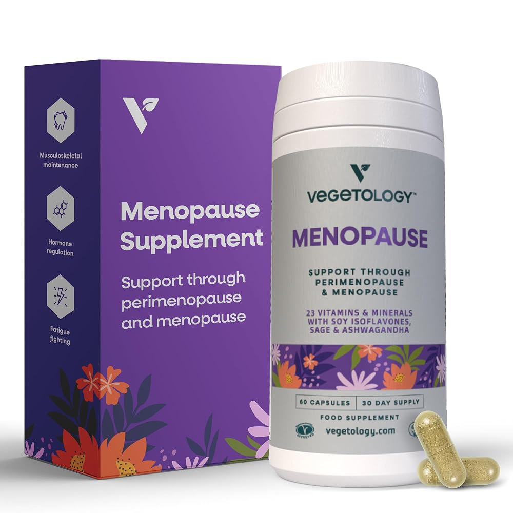 VEGETOLOGY Vegan Menopause Supplements - 60 Capsules