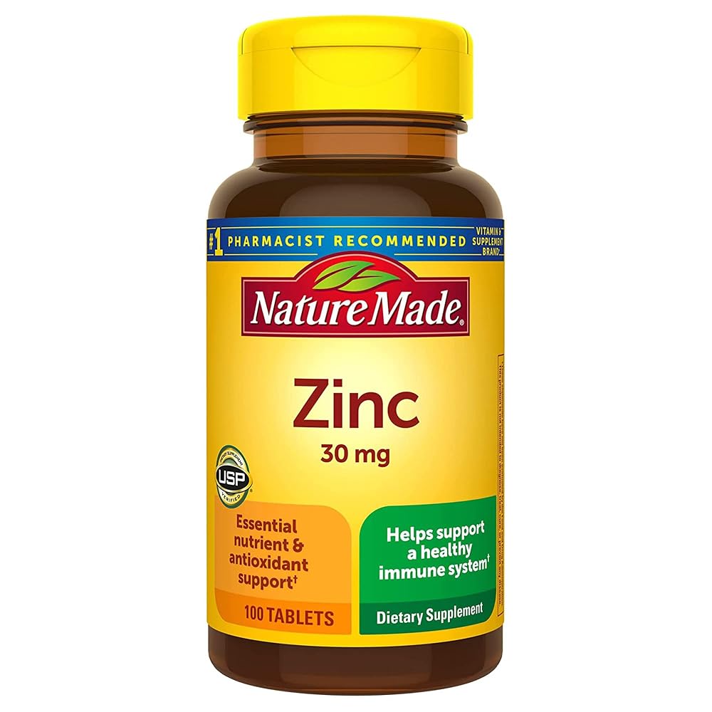 Nature Made Zinc 30mg Immune Support - 100 Tablets