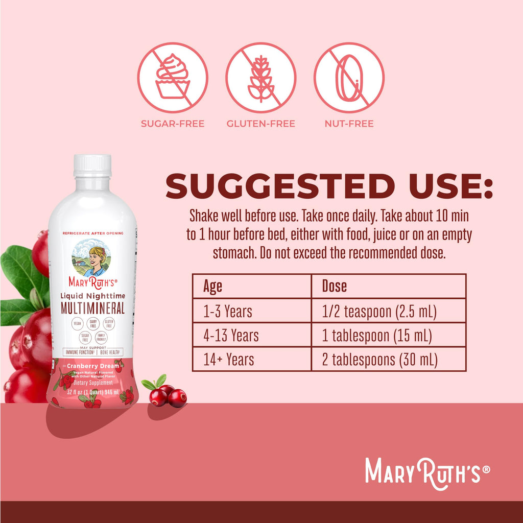MARYRUTH'S Liquid Nighttime Multimineral