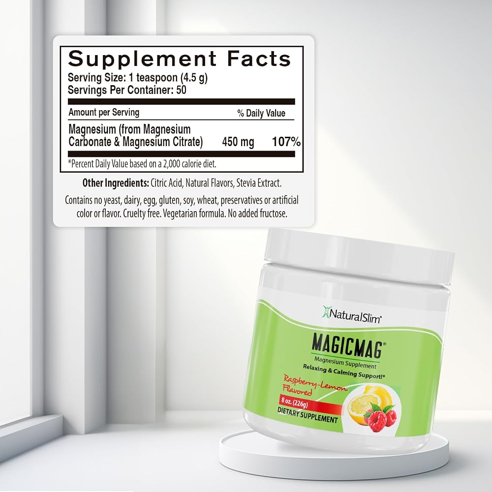 NaturalSlim MagicMag Magnesium Citrate Powder for Stress