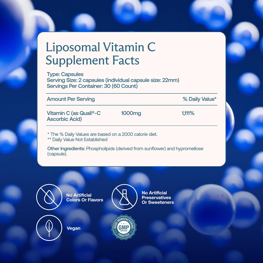 BodyBio Liposomal Vitamin C for Immune Support - 60 Capsules - image 2