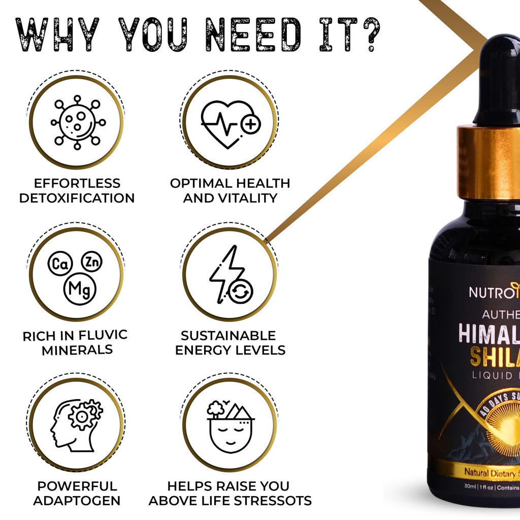 NutroTonic Authentic Himalayan Shilajit Liquid Drops - 30ml - image 4