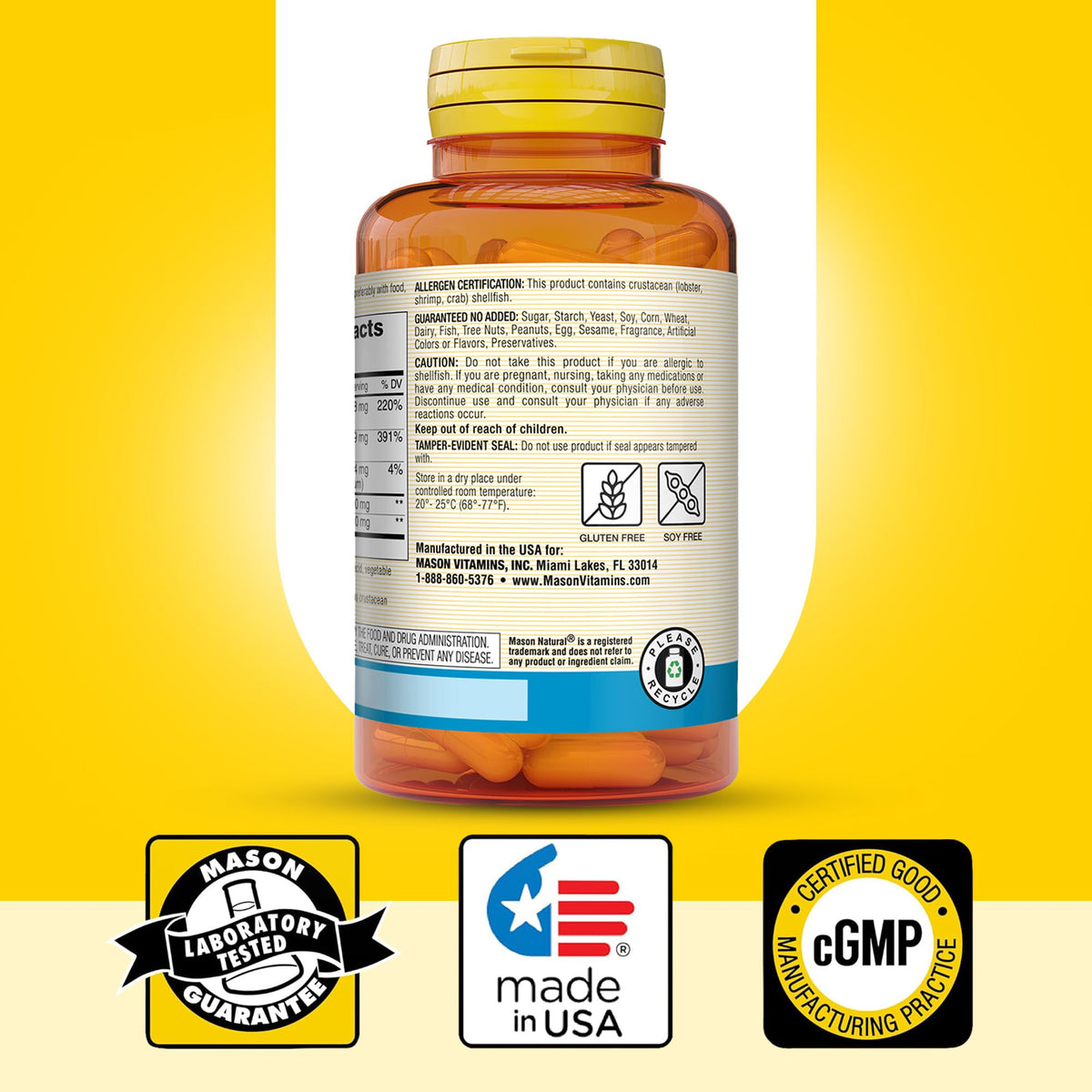 MASON NATURAL Glucosamine Chondroitin 1500/1200 Joint Support - 280 Capsules - image 6